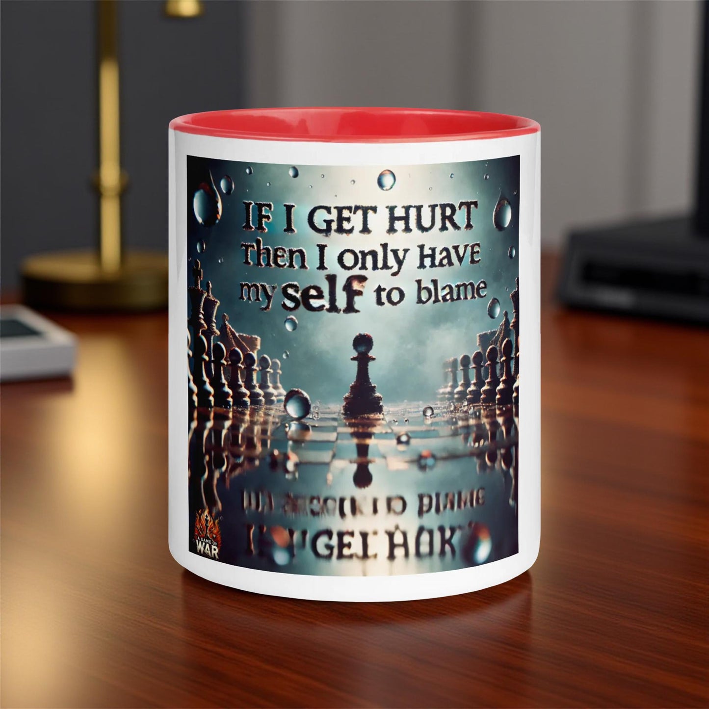 A Game of War Mug with Color Inside