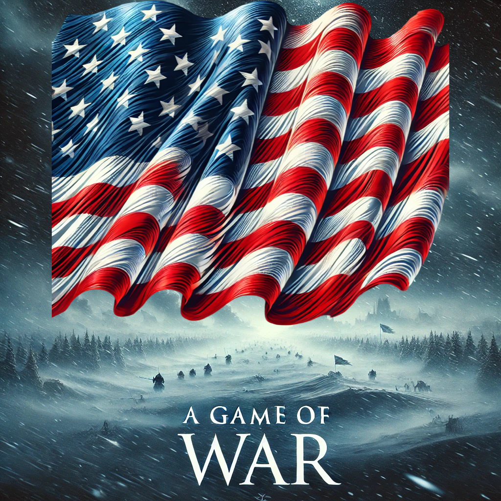 A Game of War Bubble-free stickers American Flag