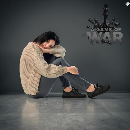 A Game of War Women’s lace-up canvas shoes
