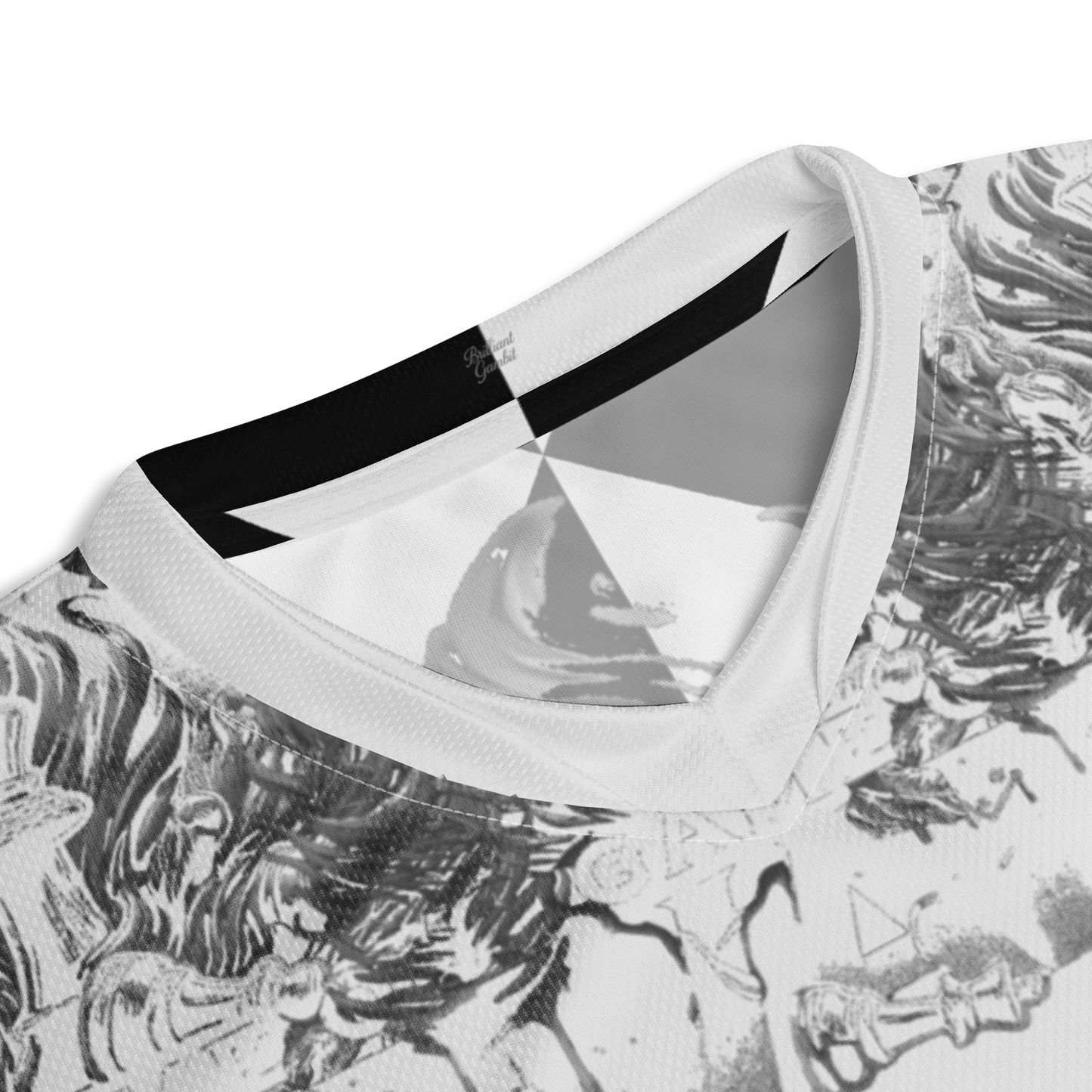 Brilliant Gambit Tagged Checkered Recycled Unisex Sports Jersey